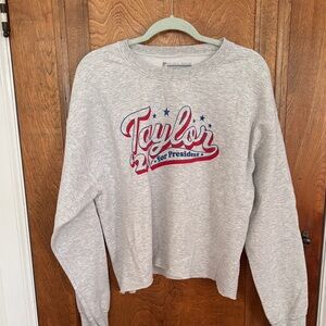Prince Peter Collection Gray Sweatshirt with Red and Blue Graphic